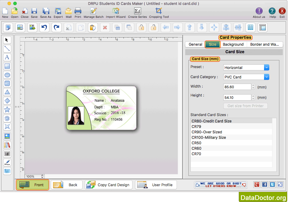 Students ID Cards Maker for Mac