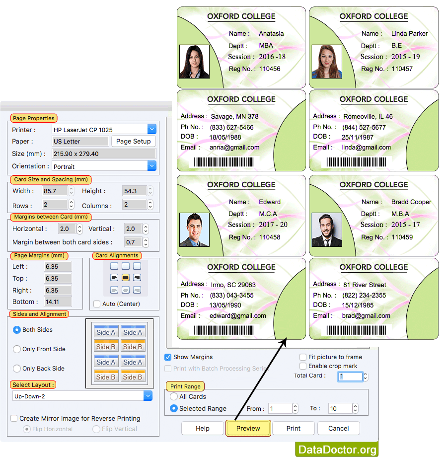 Students ID Cards Maker for Mac