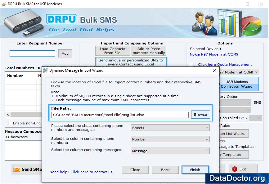 Browse the path of excel file Browse the path of excel file