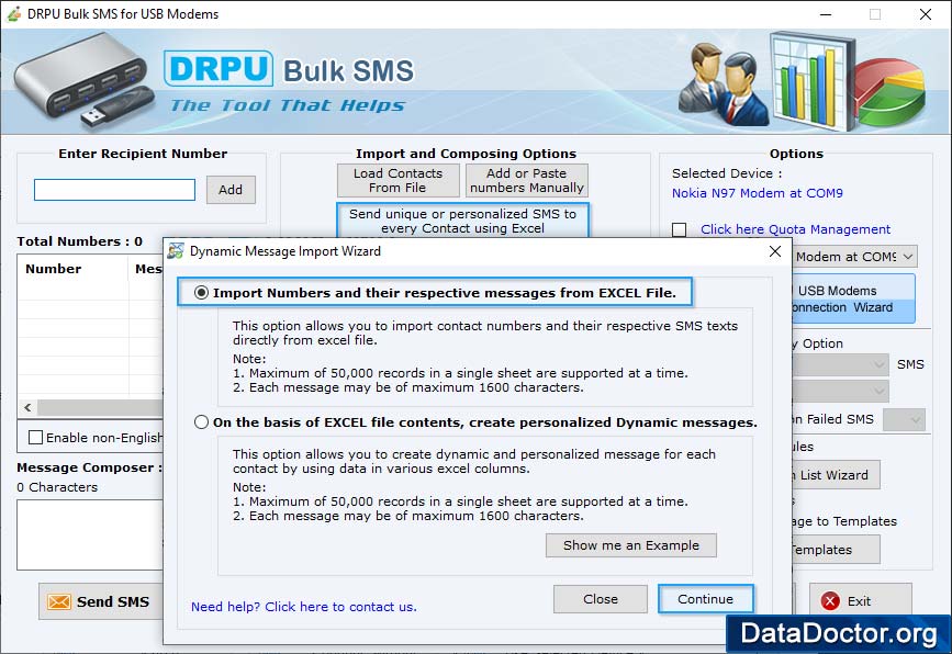 Send unique or personalized SMS Send unique or personalized SMS
